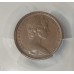 AUSTRALIA 1967 . ONE 1 CENT COIN . ERROR . 45% INDENT FROM A BLANK